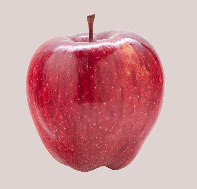 Image d'une pomme qui fait référence au cuir de pomme Apple skin 