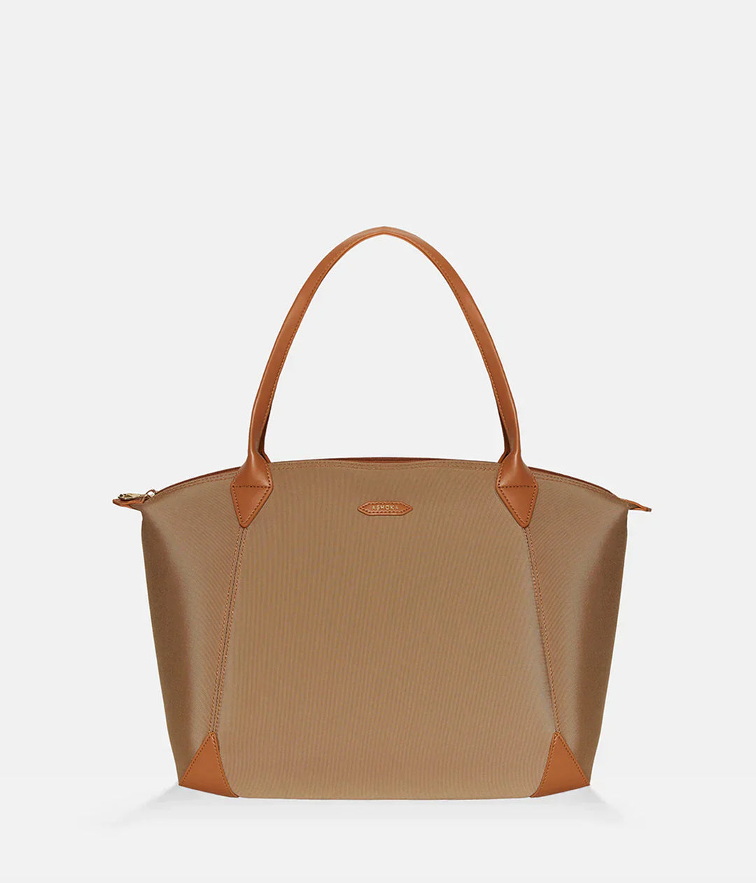 Grand sac à main caramel en cuir de pomme pour femme