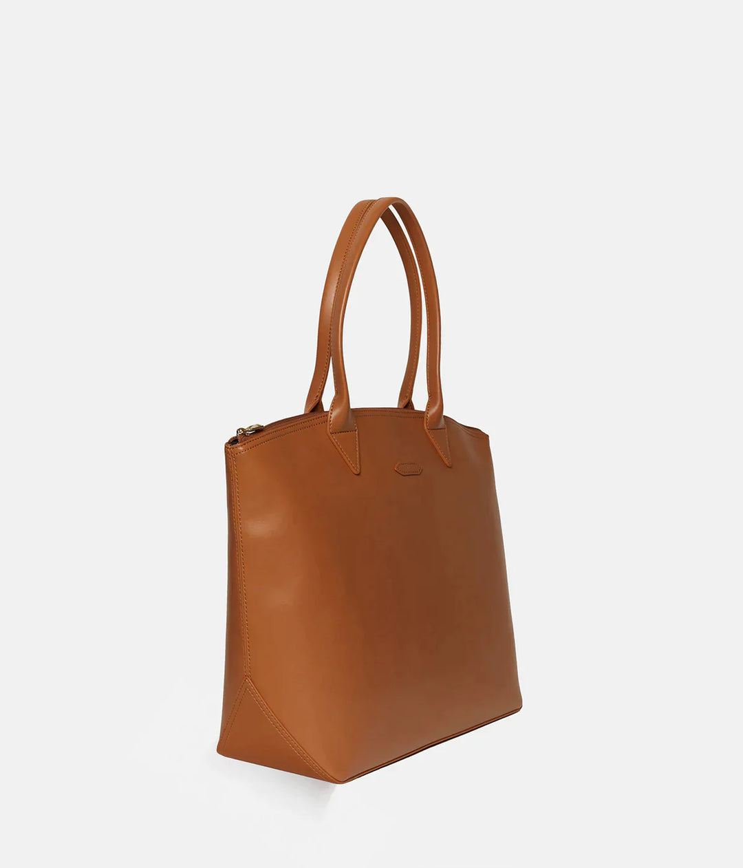 Grand sac à main caramel en cuir de pomme pour femme