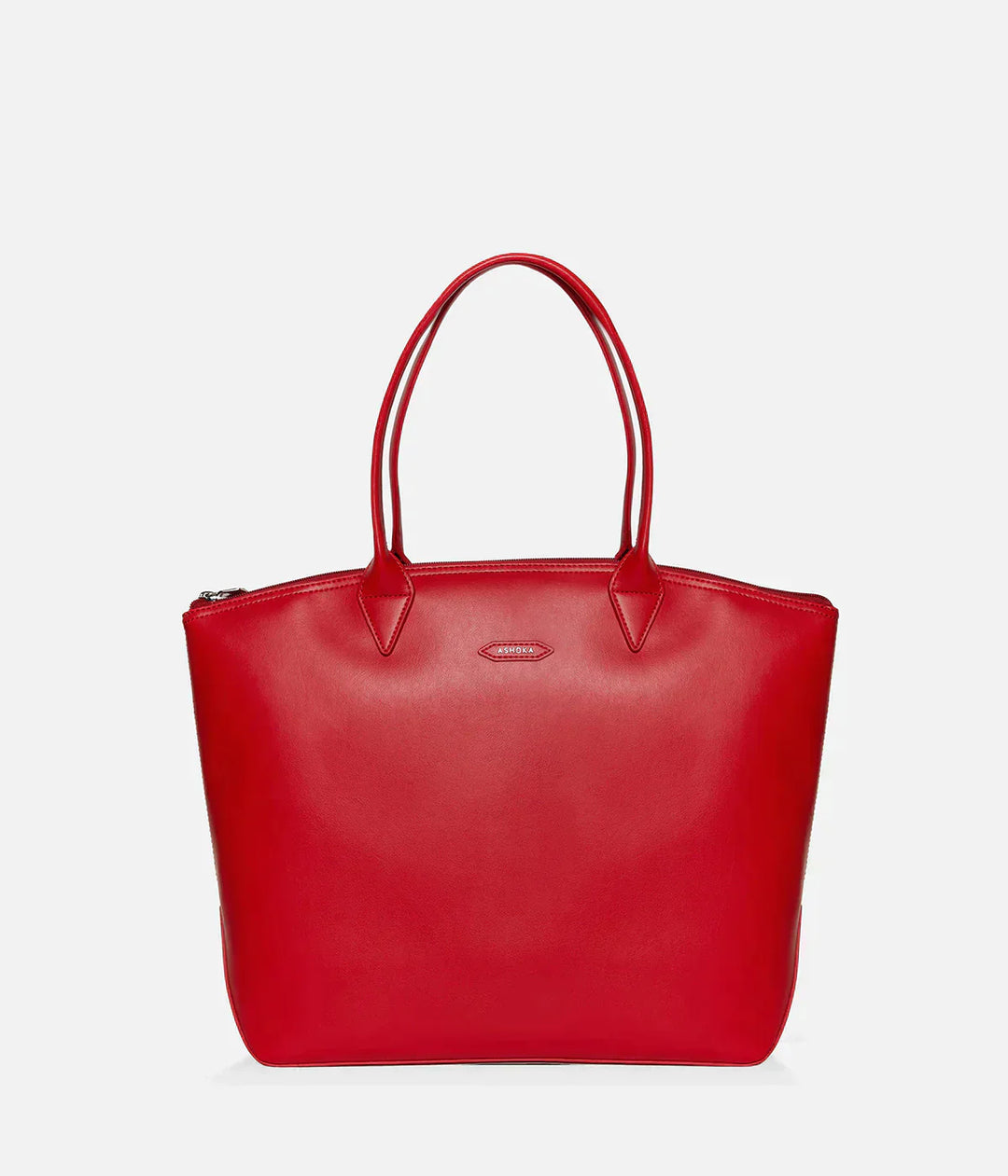 Grand sac à main rouge en cuir de pomme pour femme