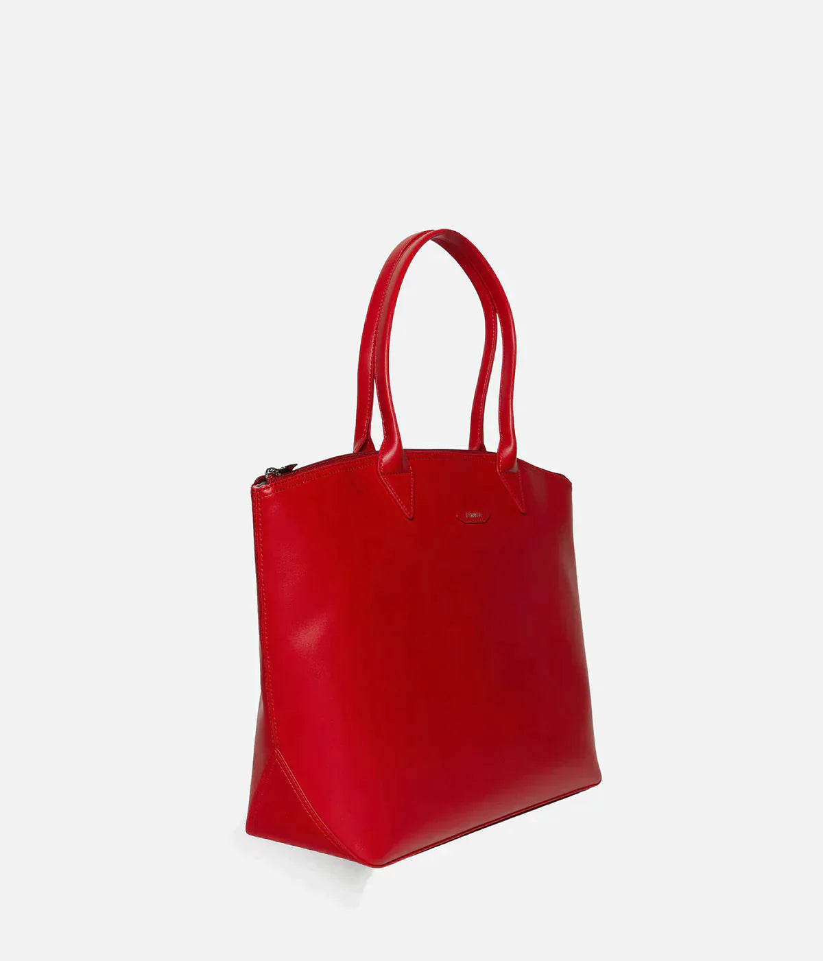 Grand sac à main rouge en cuir de pomme pour femme