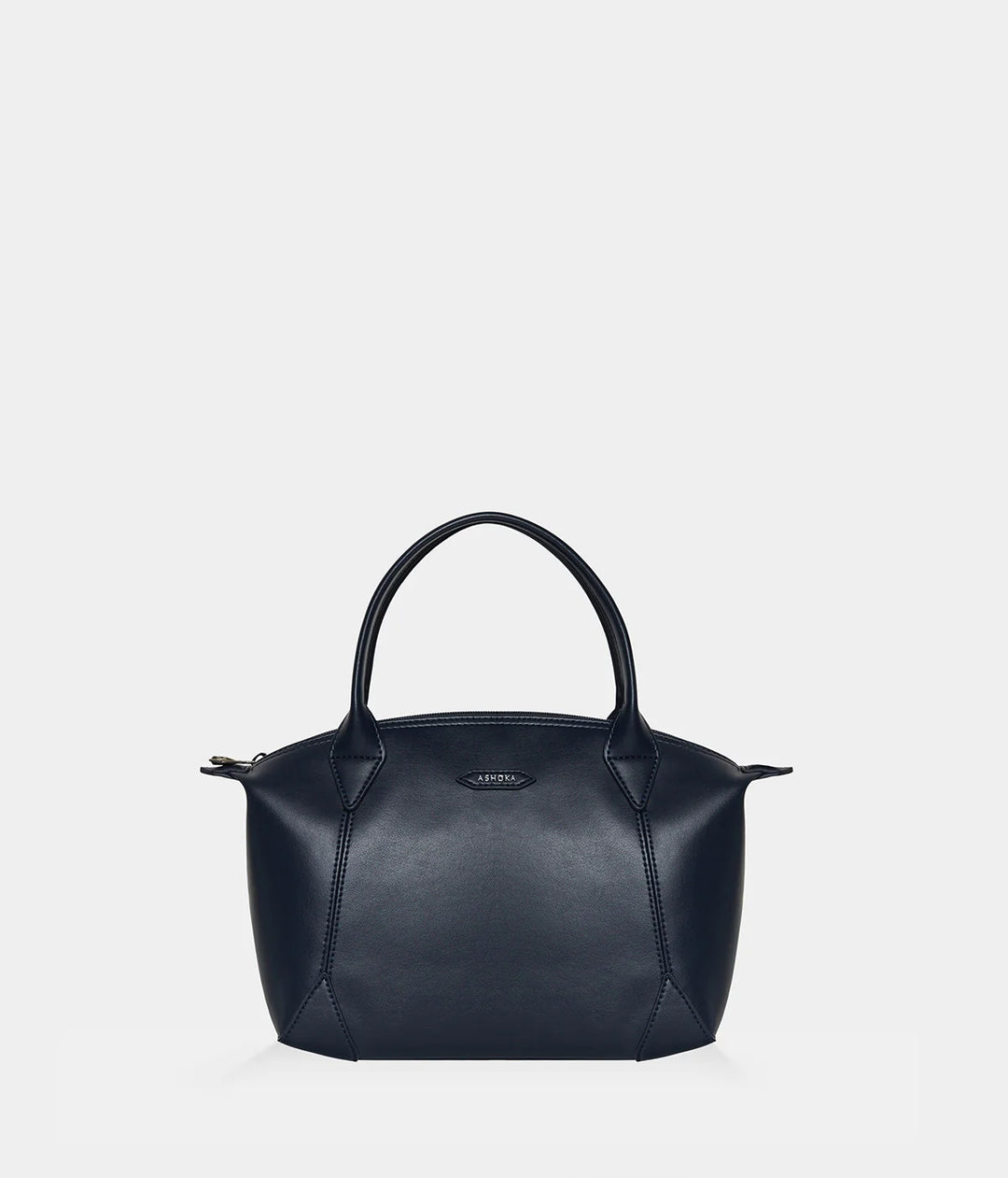 Petit sac à main bleu marine en cuir de pomme pour femme