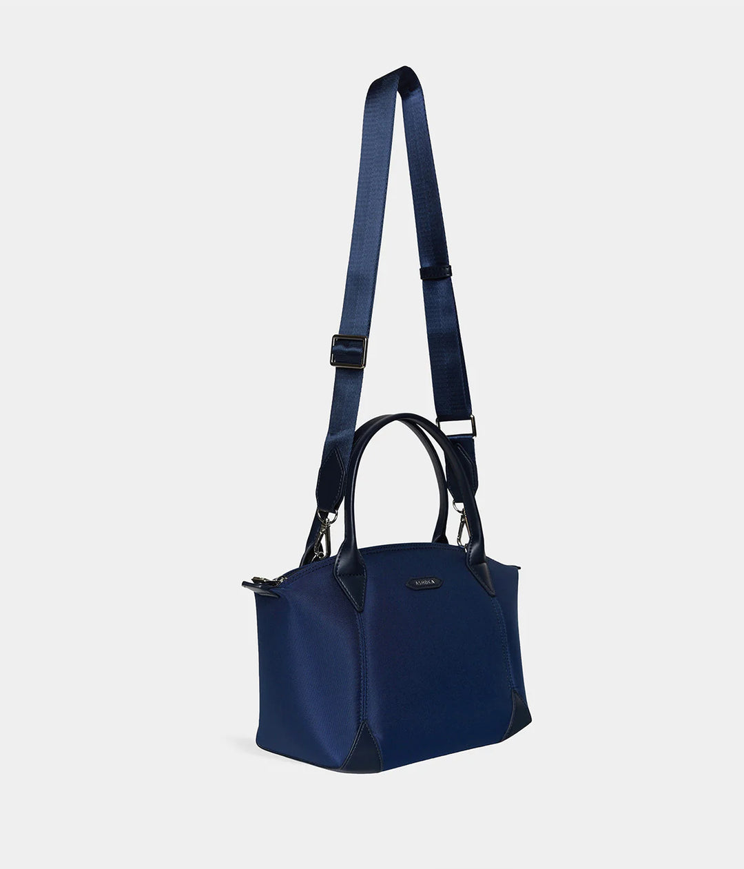 Petit sac à main bleu marine en cuir de pomme pour femme