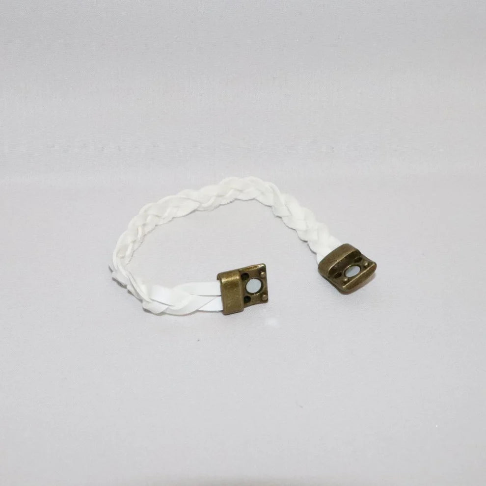 Bracelet tressé blanc