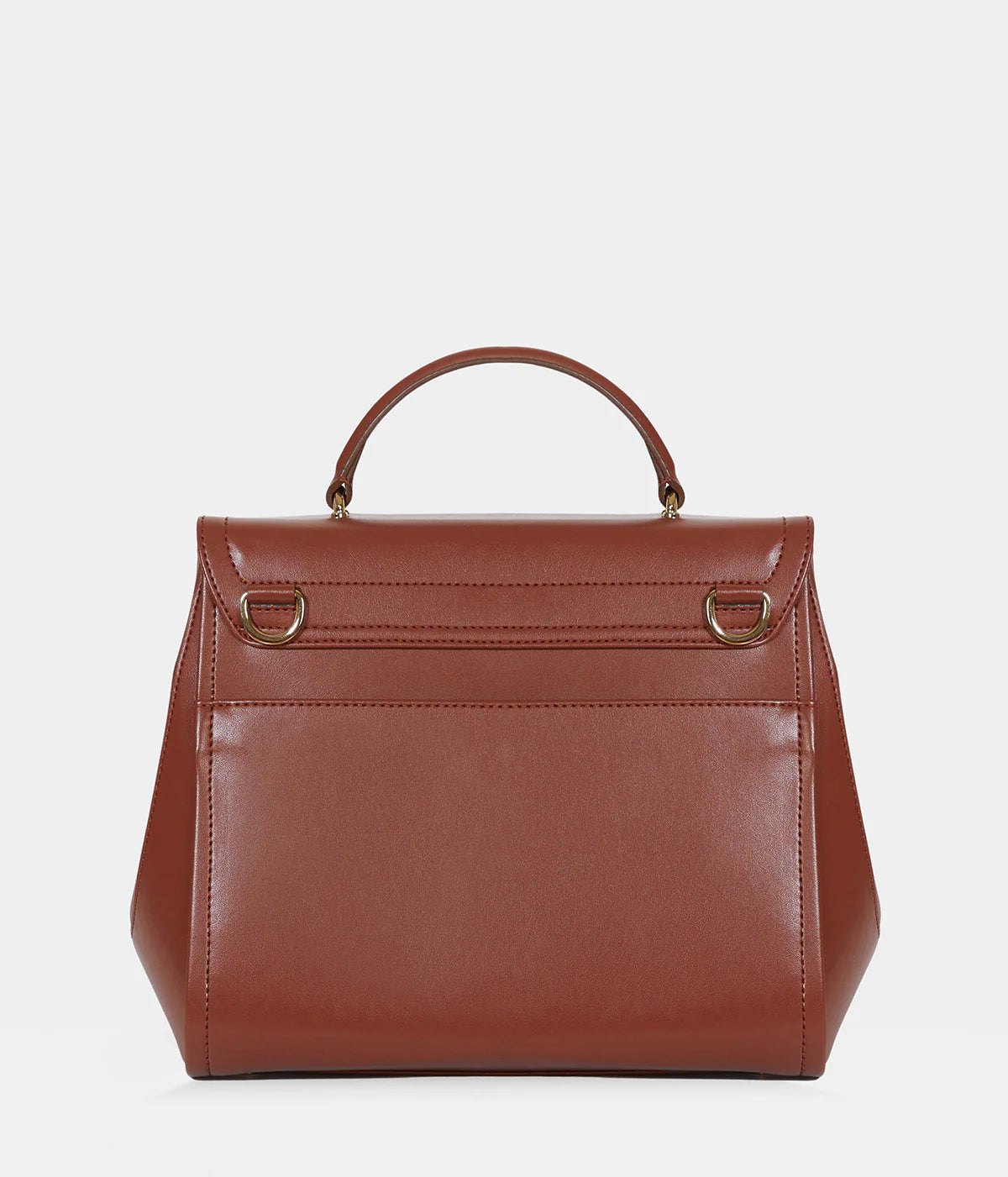 Sac à main marron en cuir vegan pour femme