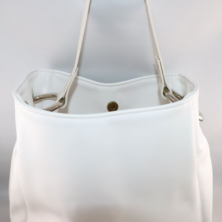 Sac à main blanc femme en cuir de fruit